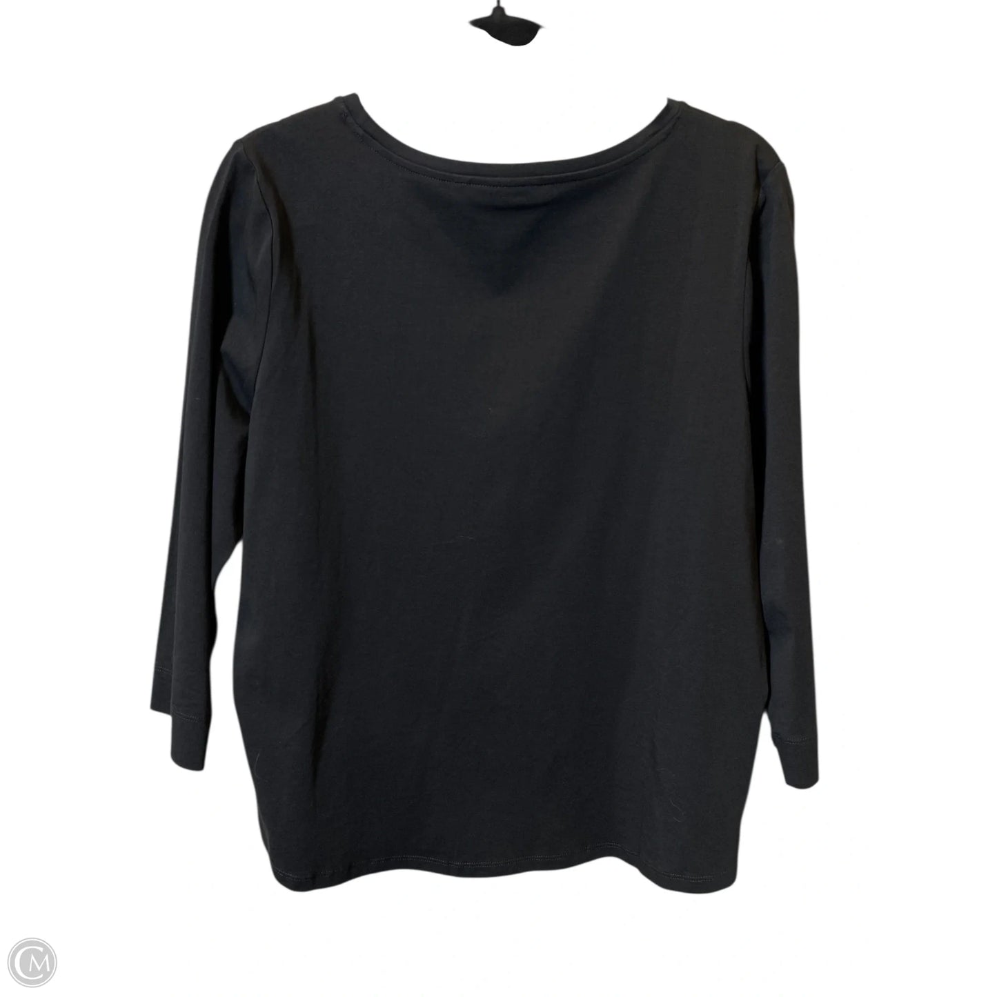 Top Long Sleeve By Chicos In Black, Size: L