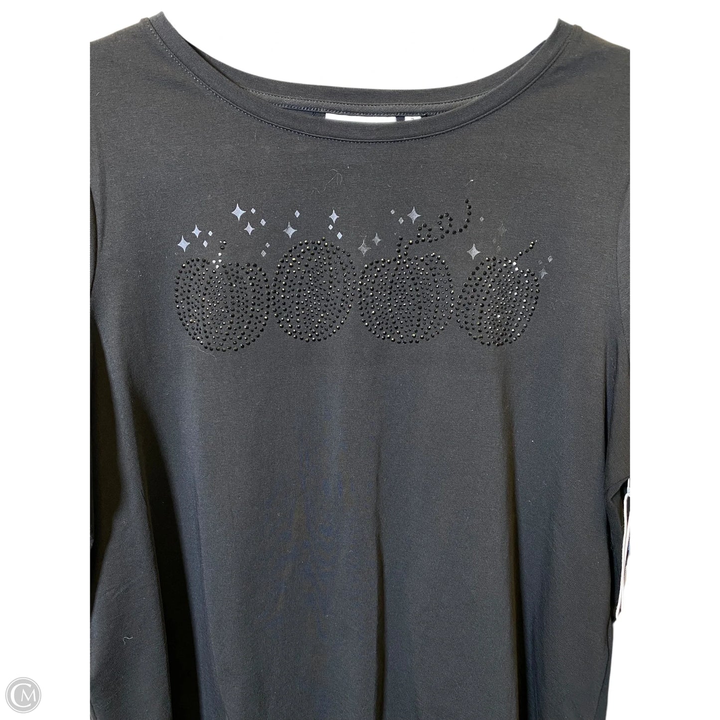 Top Long Sleeve By Chicos In Black, Size: L