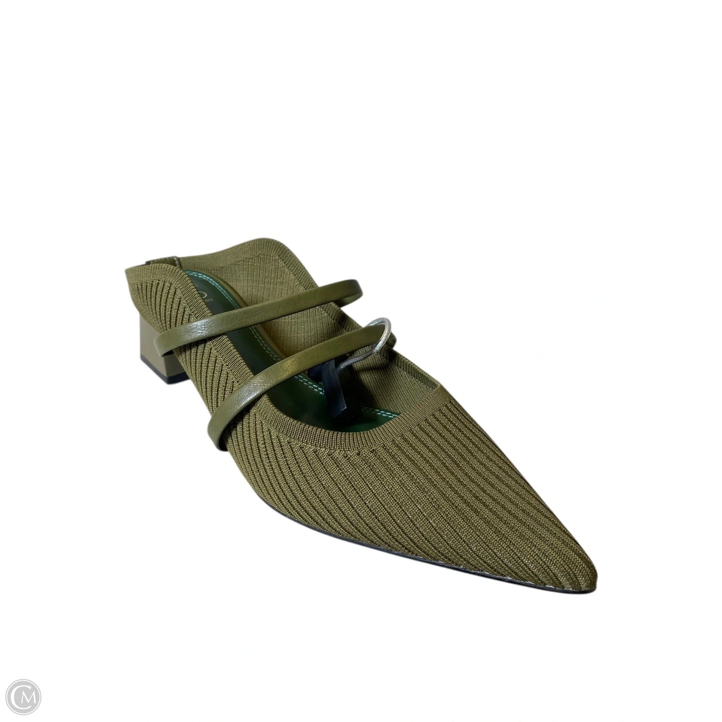 Sandals Heels Block By Clothes Mentor In Green, Size: 9