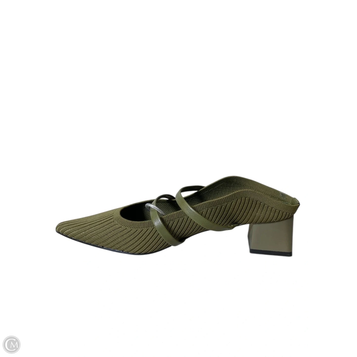 Sandals Heels Block By Clothes Mentor In Green, Size: 9