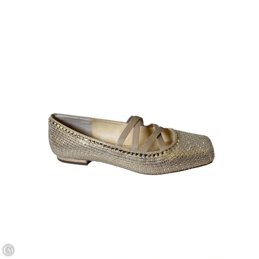Shoes Flats By Jessica Simpson In Gold, Size: 9