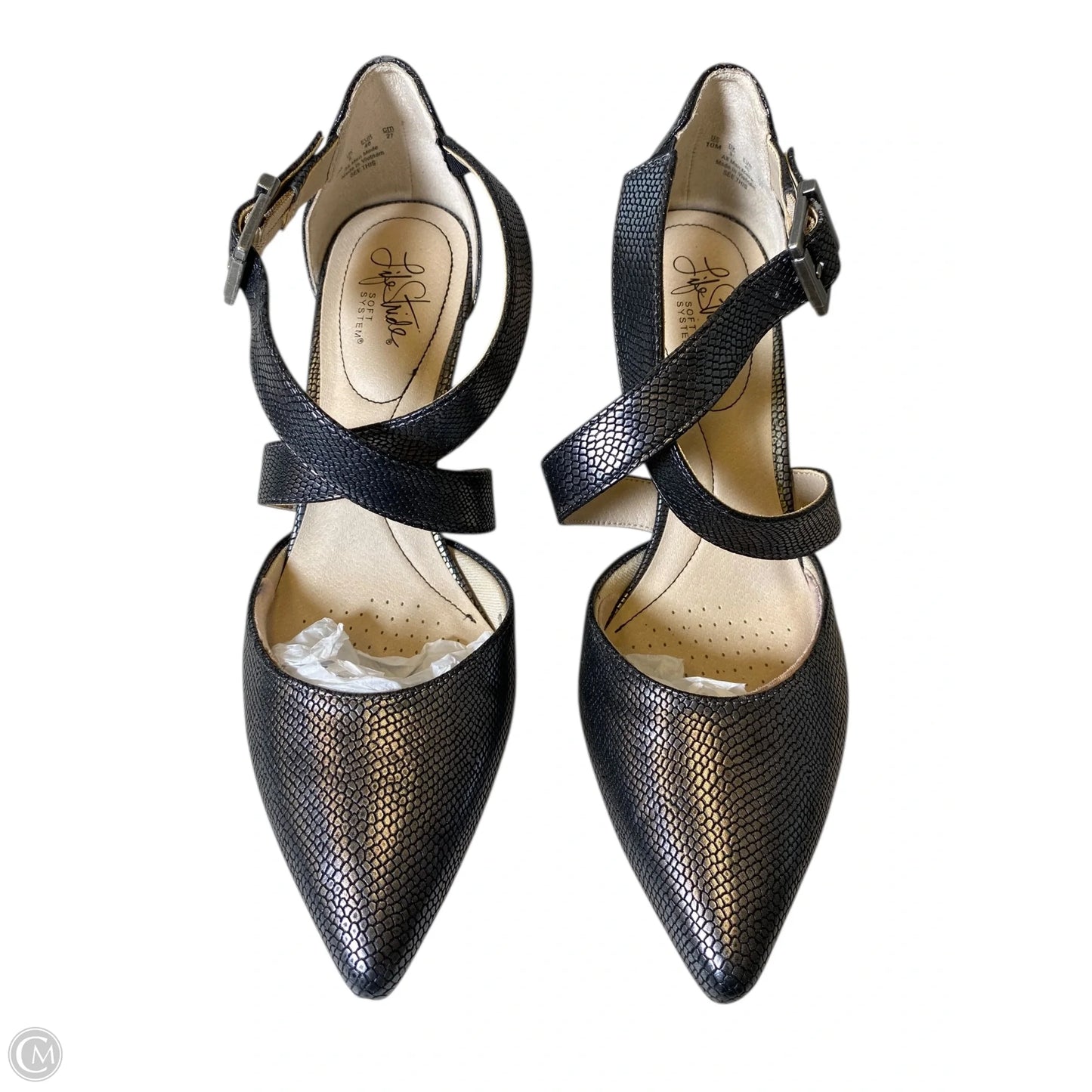 Shoes Heels Kitten By Life Stride In Grey, Size: 10