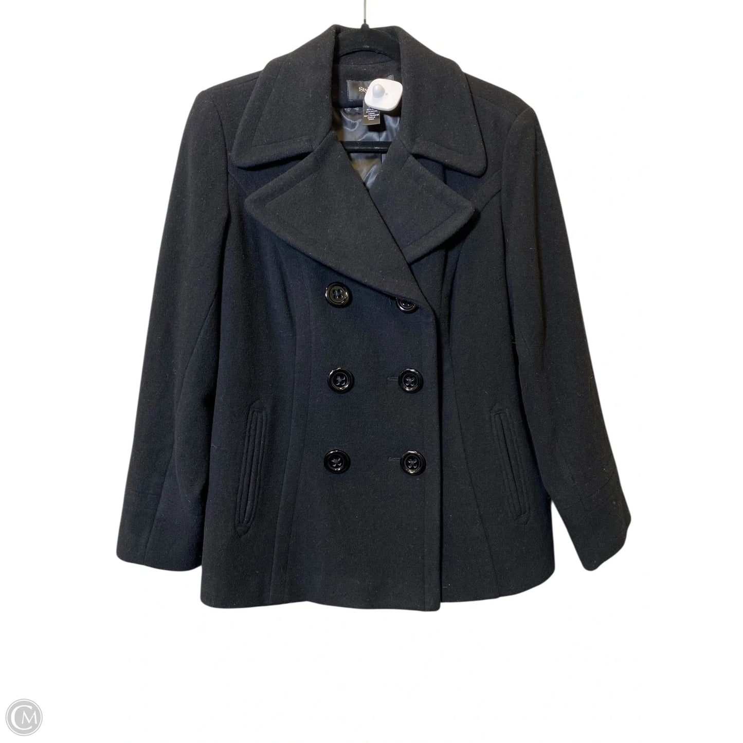 Coat Wool By Style And Company In Black, Size: Lp
