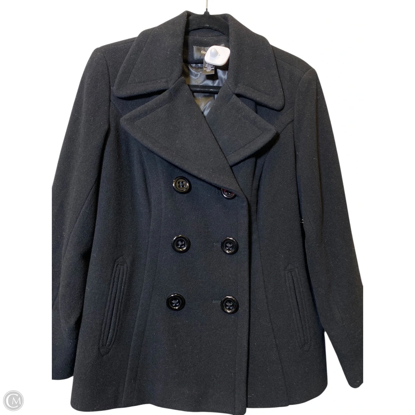 Coat Wool By Style And Company In Black, Size: Lp