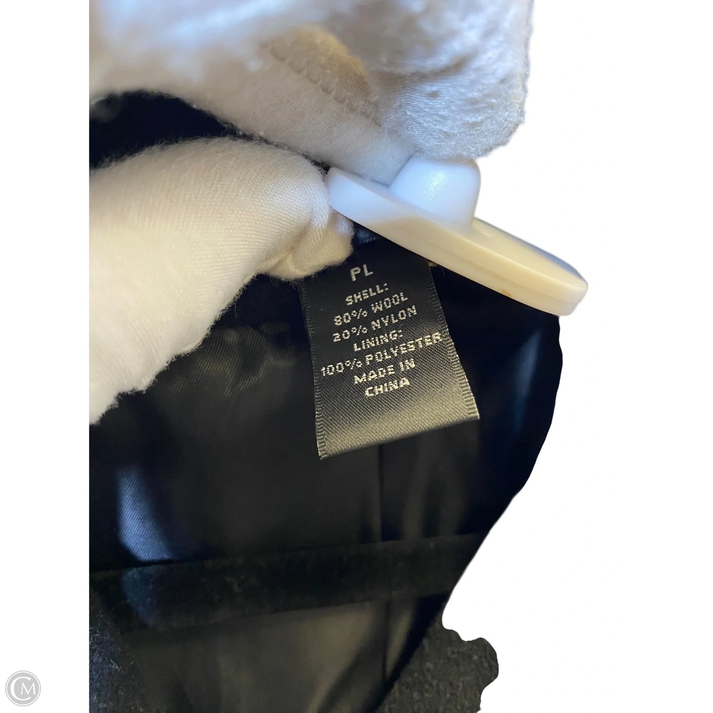 Coat Wool By Style And Company In Black, Size: Lp