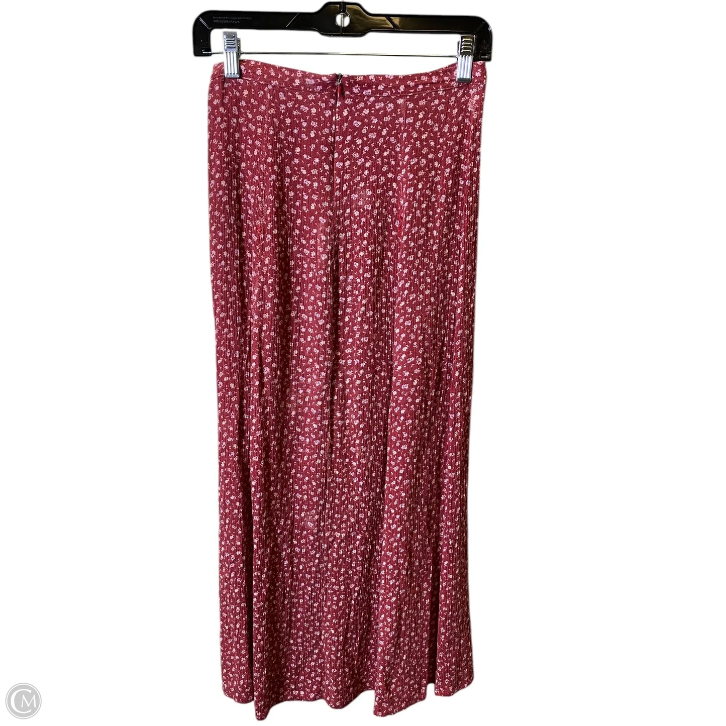 Skirt Maxi By American Eagle In Maroon, Size: Xs