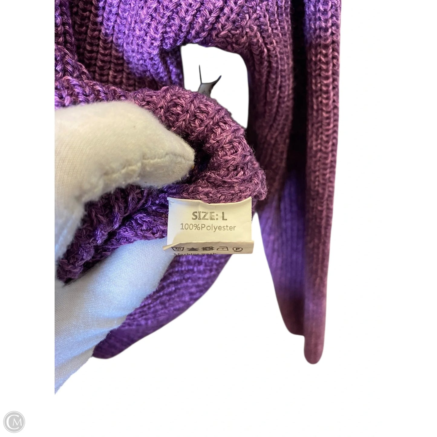Sweater By Clothes Mentor In Purple, Size: L
