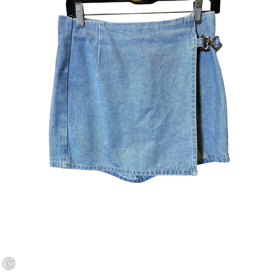 Skort By Cider In Blue Denim, Size: S