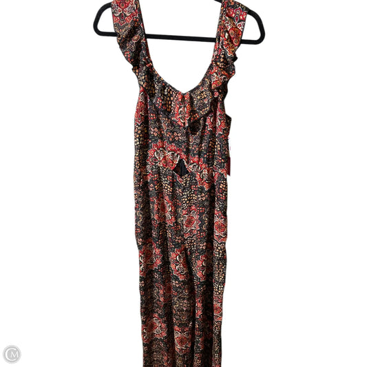 Overalls By Xhilaration In Floral Print, Size: Xl