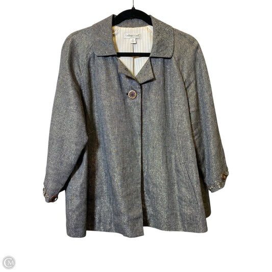 Blazer By Coldwater Creek In Silver, Size: 1x