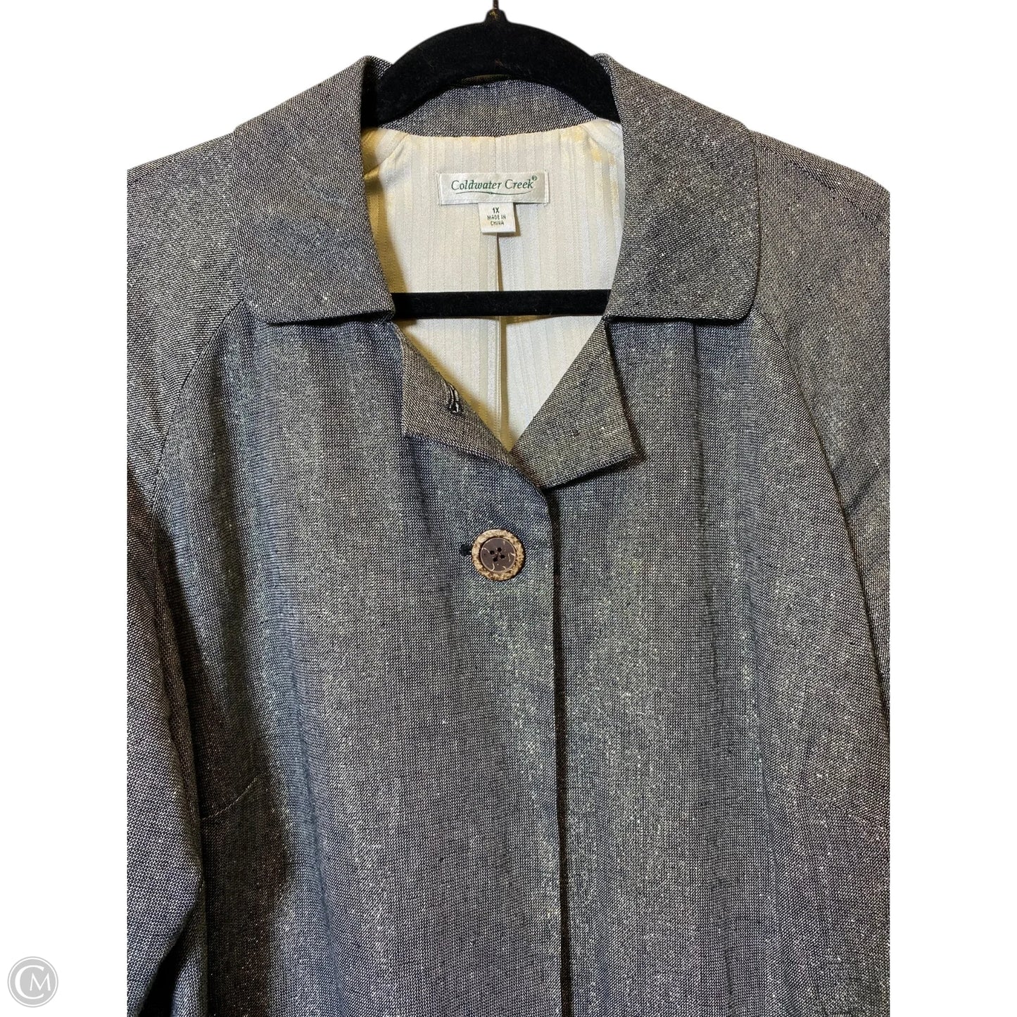 Blazer By Coldwater Creek In Silver, Size: 1x