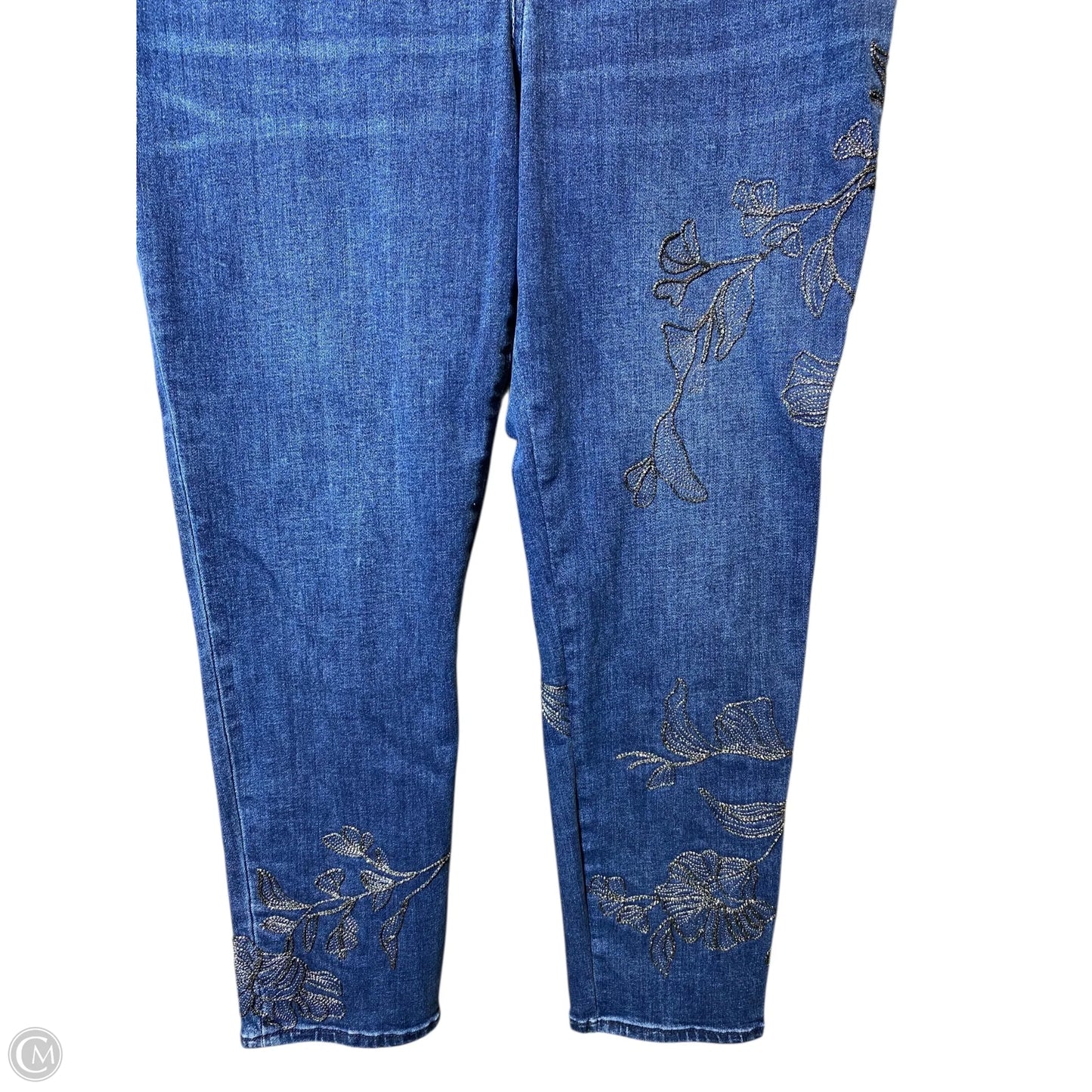 Jeans Skinny By Chicos In Blue Denim, Size: 14