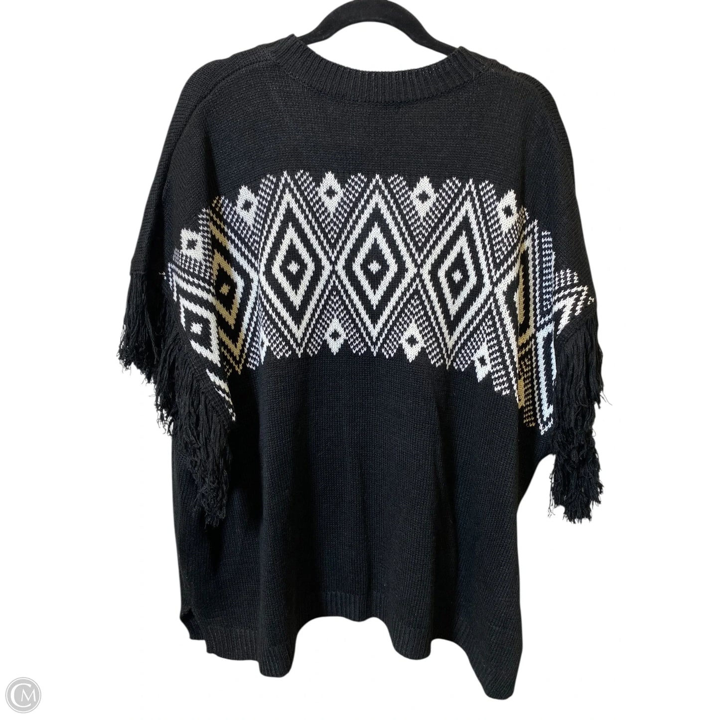 Sweater By Clothes Mentor In Black & White, Size: 1x