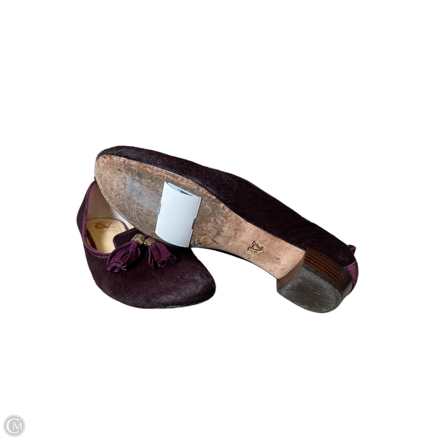 Shoes Flats By Clothes Mentor In Maroon, Size: 7.5
