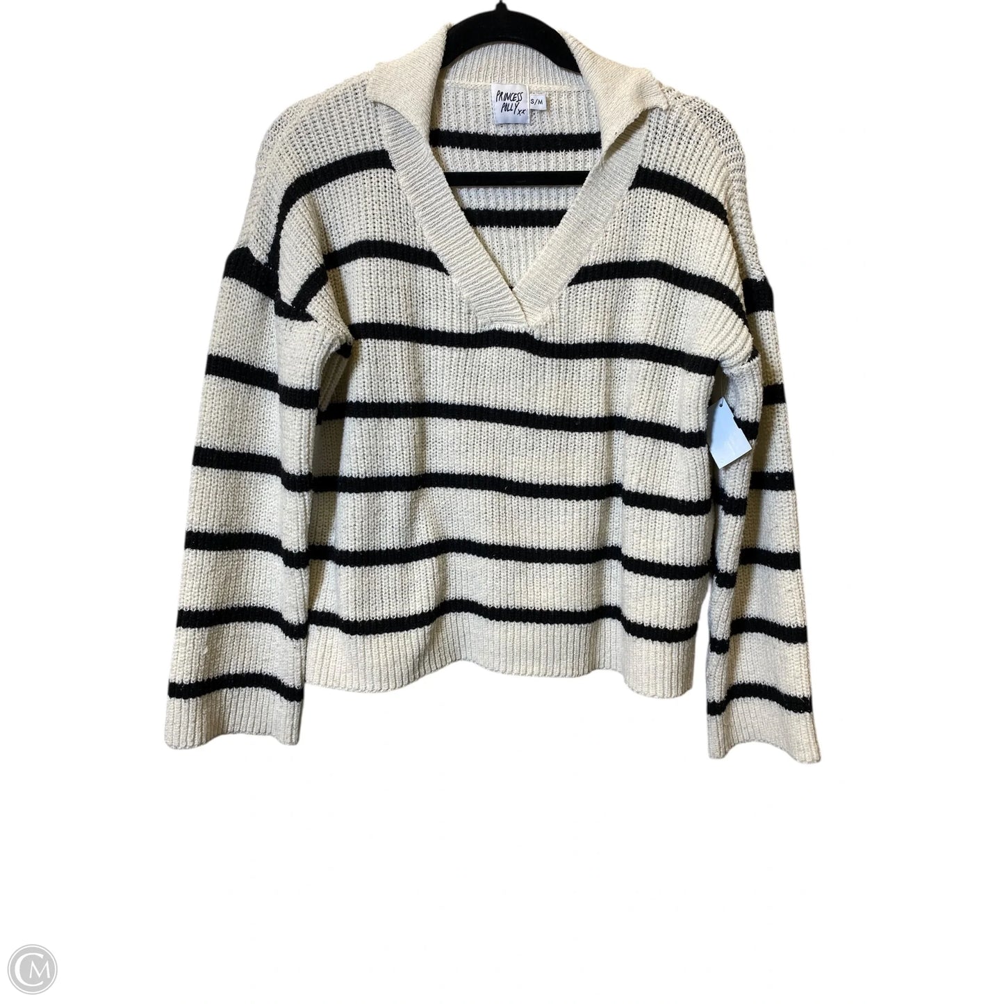 Sweater By Princess Polly In Black & White, Size: M