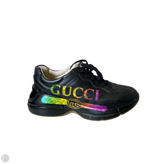 Shoes Luxury Designer By Gucci In Multi-colored, Size: 37.5