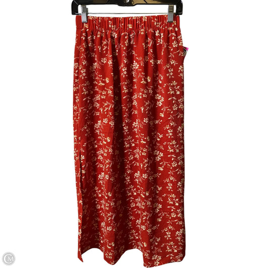 Skirt Maxi By Shein In Orange, Size: M