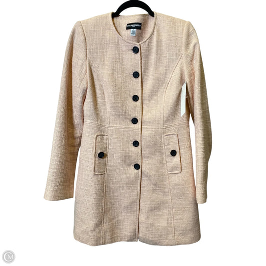 Blazer Designer By Karl Lagerfeld In Peach, Size: 4