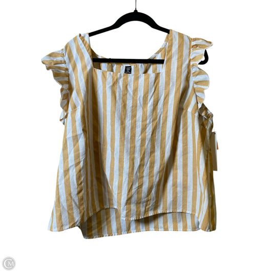 Top Sleeveless By Shein In Striped Pattern, Size: 4x