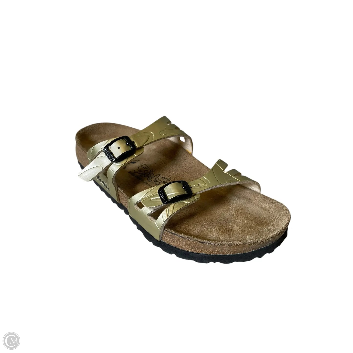 Sandals Flats By Birkenstock In Gold, Size: 8.5