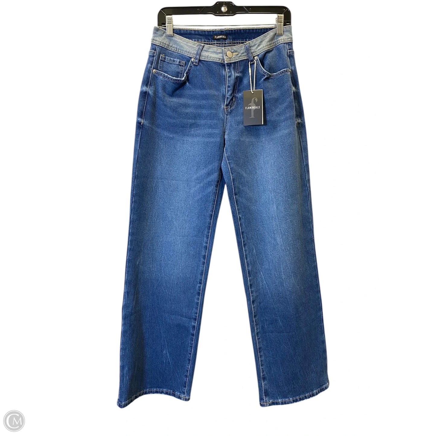 Jeans Wide Leg By Clothes Mentor In Blue Denim, Size: S