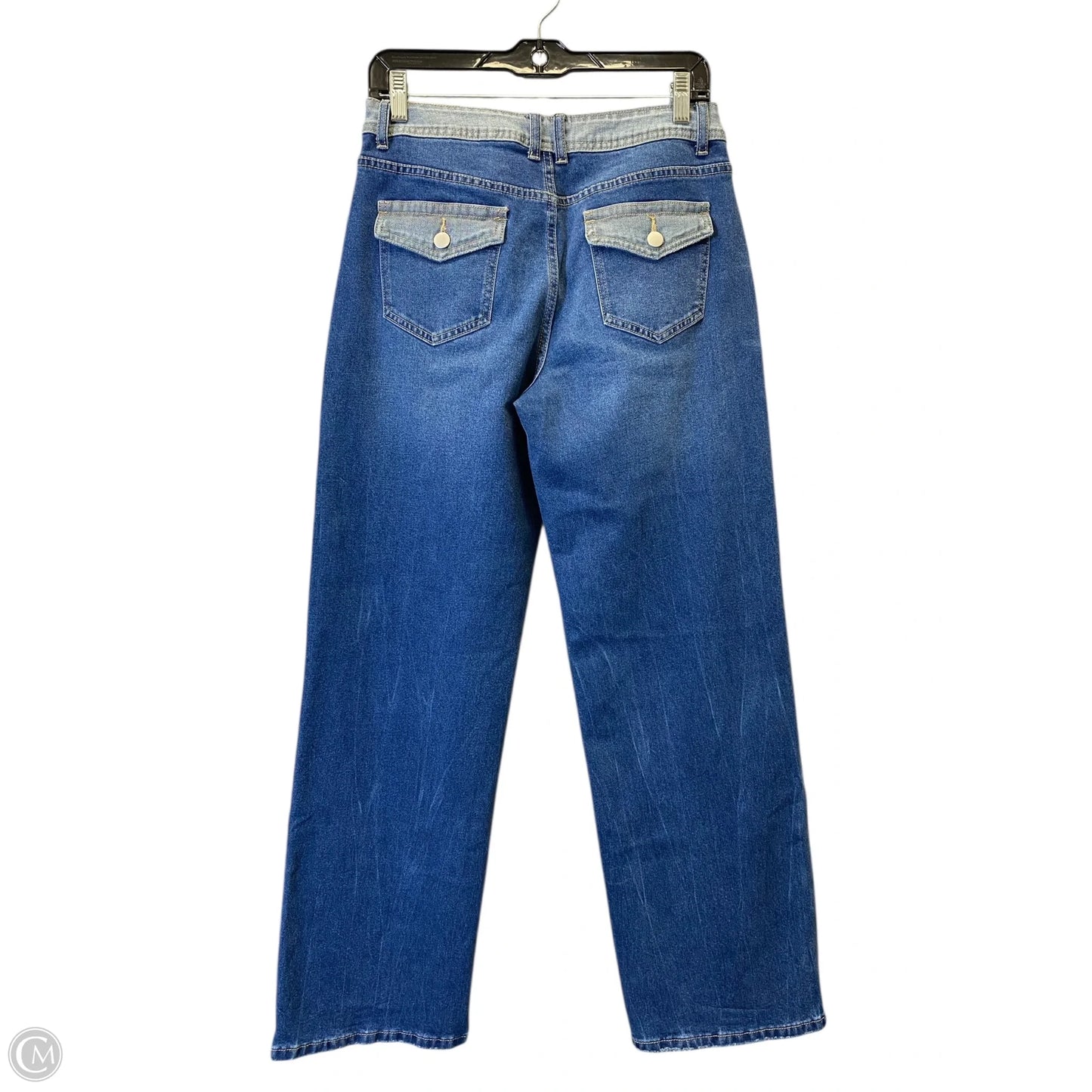 Jeans Wide Leg By Clothes Mentor In Blue Denim, Size: S