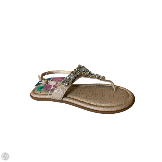 Sandals Flats By Jessica Simpson In Beige, Size: 8