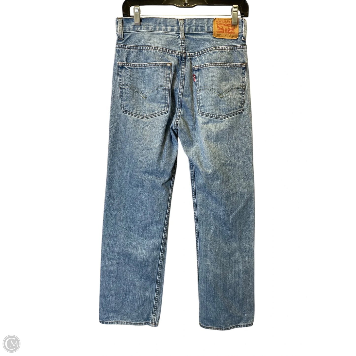 Jeans Straight By Levis In Blue Denim, Size: 4