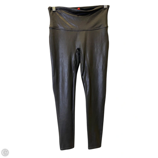 Athletic Leggings By Spanx In Black, Size: L