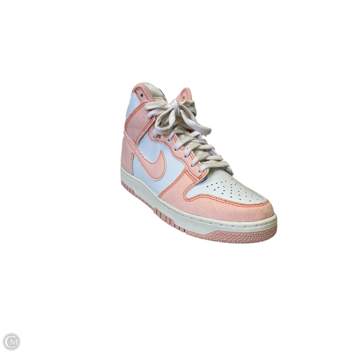 Shoes Sneakers By Nike In Orange & White, Size: 8.5