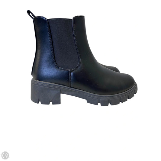 Boots Mid-calf Heels By Clothes Mentor In Black, Size: 9