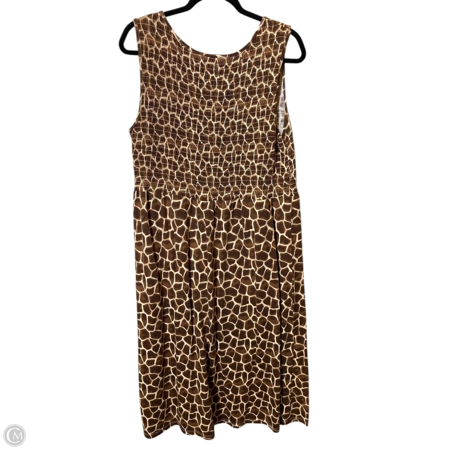 Dress Casual Short By Croft And Barrow In Brown & Cream, Size: Xl