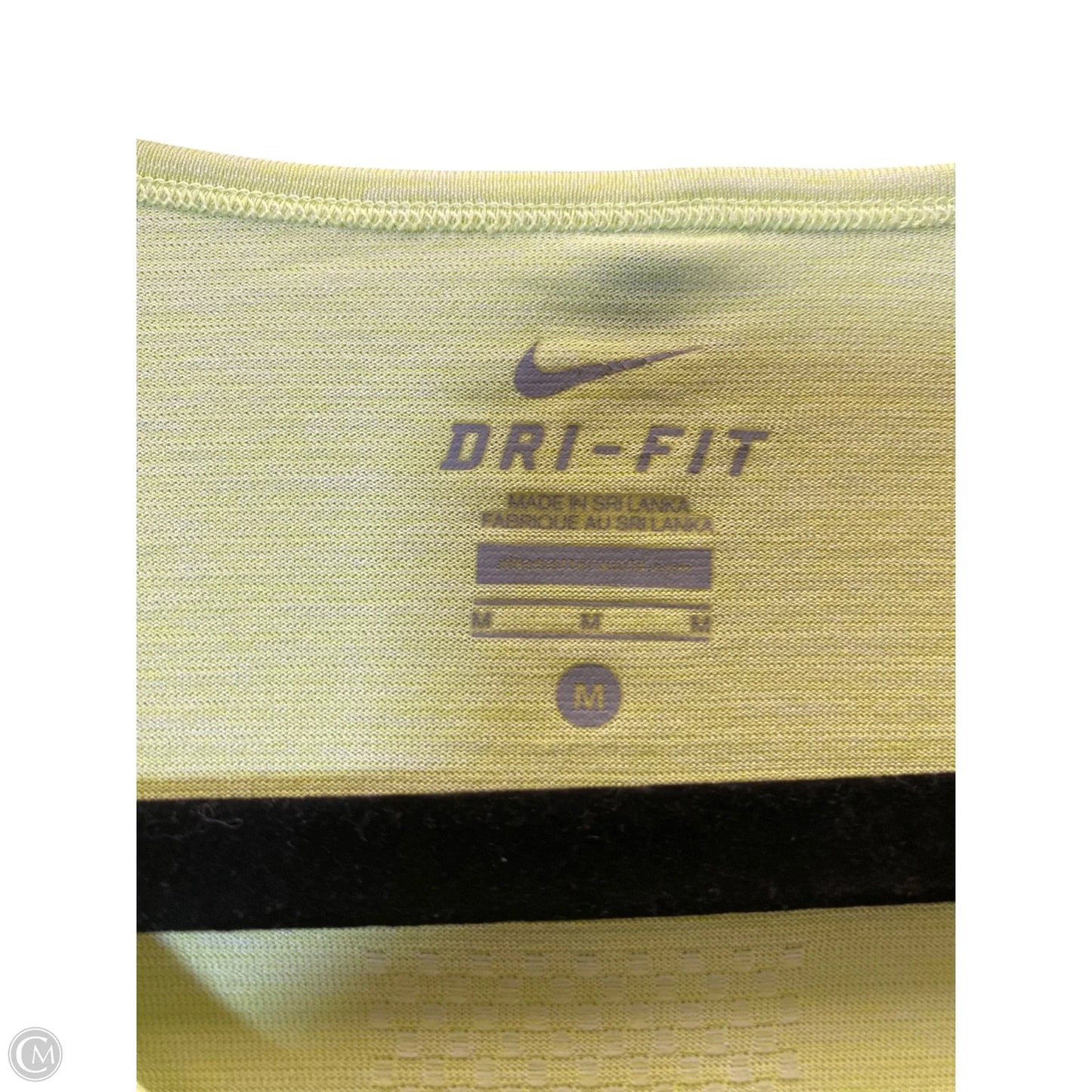 Athletic Top Long Sleeve Crewneck By Nike In Green, Size: M