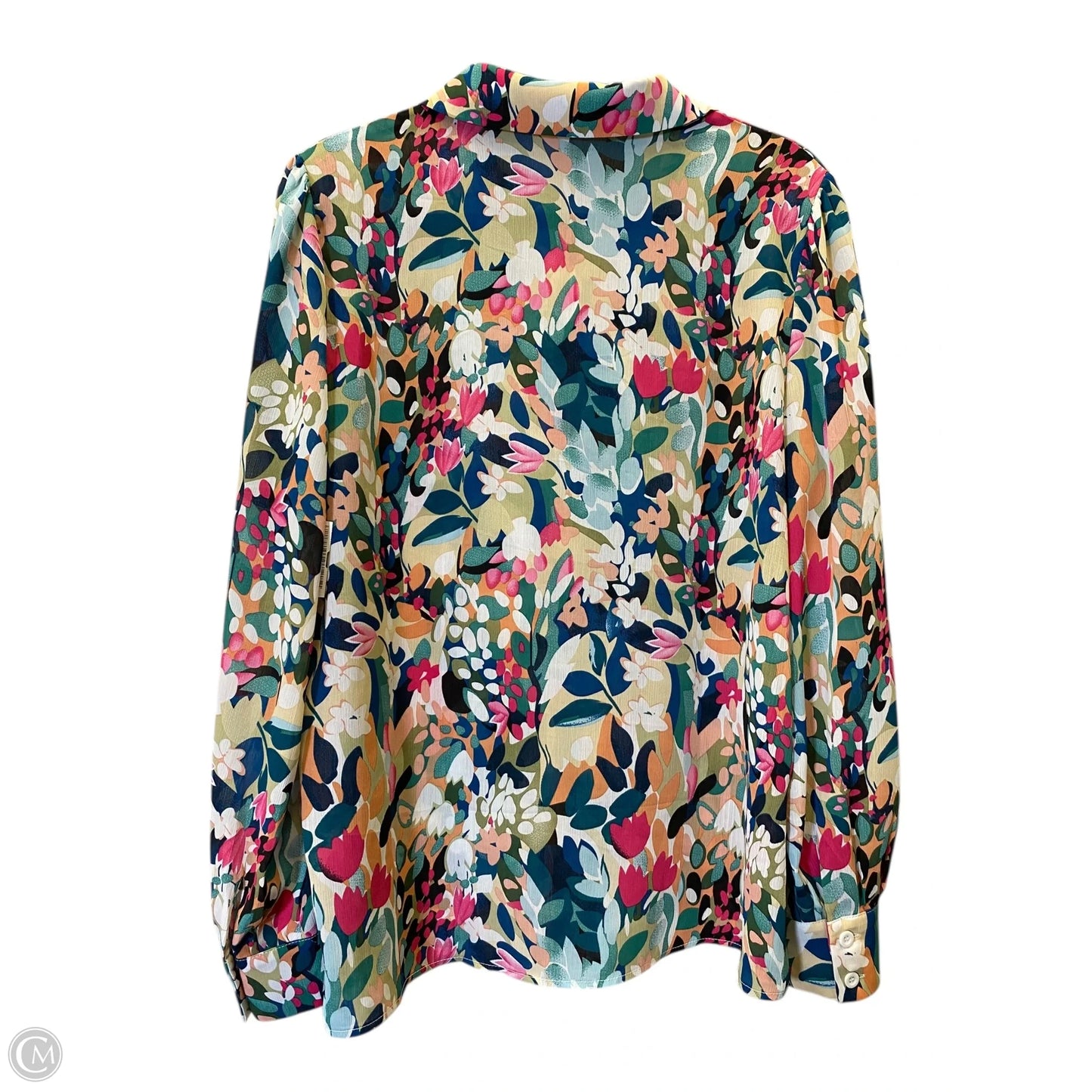Top Long Sleeve By Prettygarden In Floral Print, Size: L
