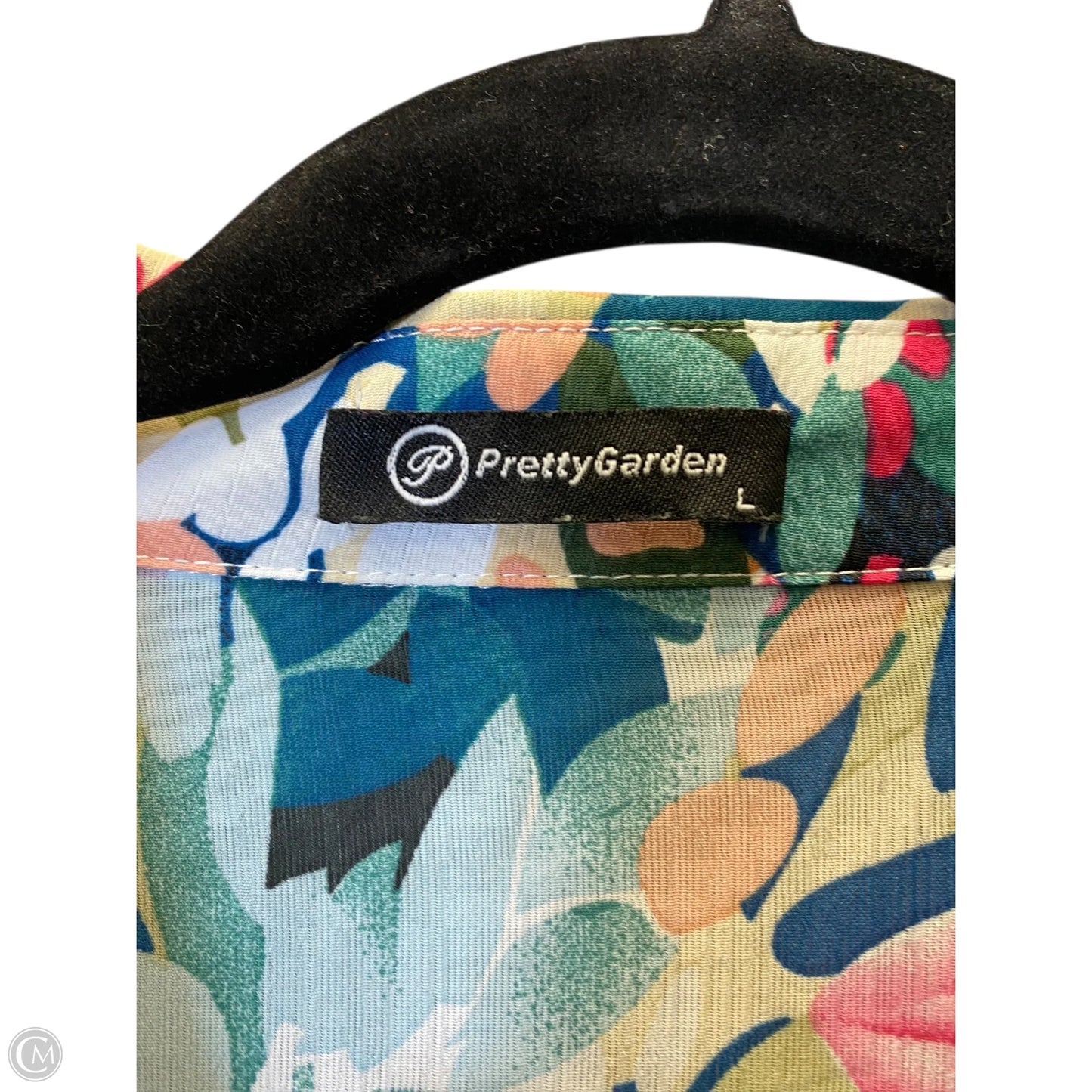 Top Long Sleeve By Prettygarden In Floral Print, Size: L