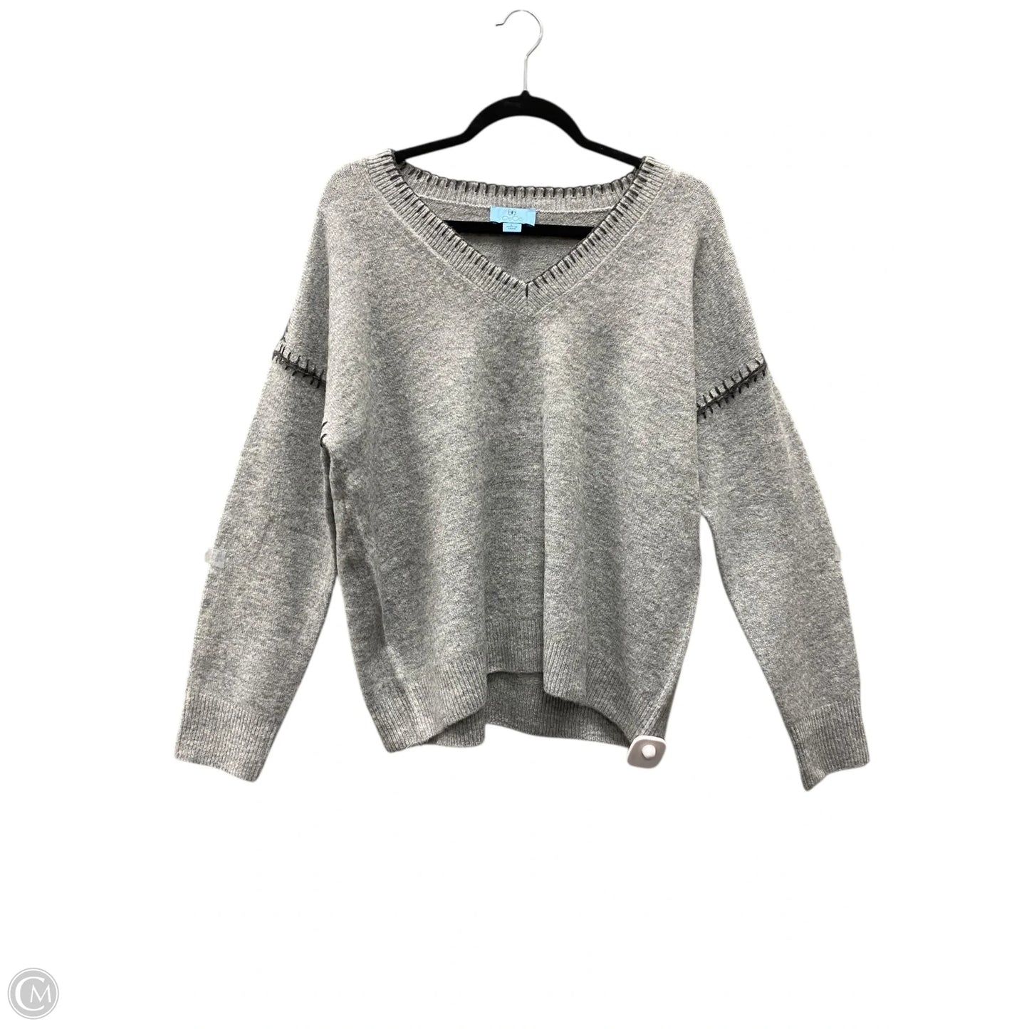 Sweater By Cece In Grey, Size: L