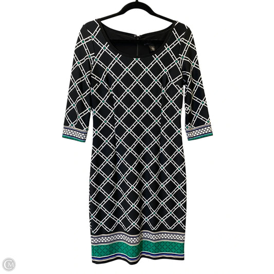 Dress Casual Midi By White House Black Market In Multi-colored, Size: S