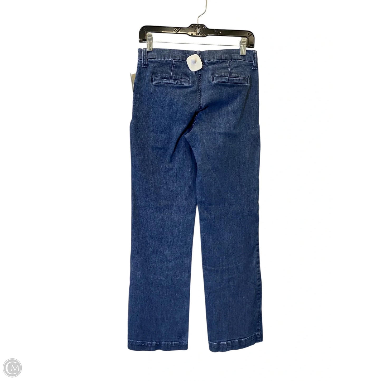 Jeans Straight By Banana Republic In Blue Denim, Size: 4