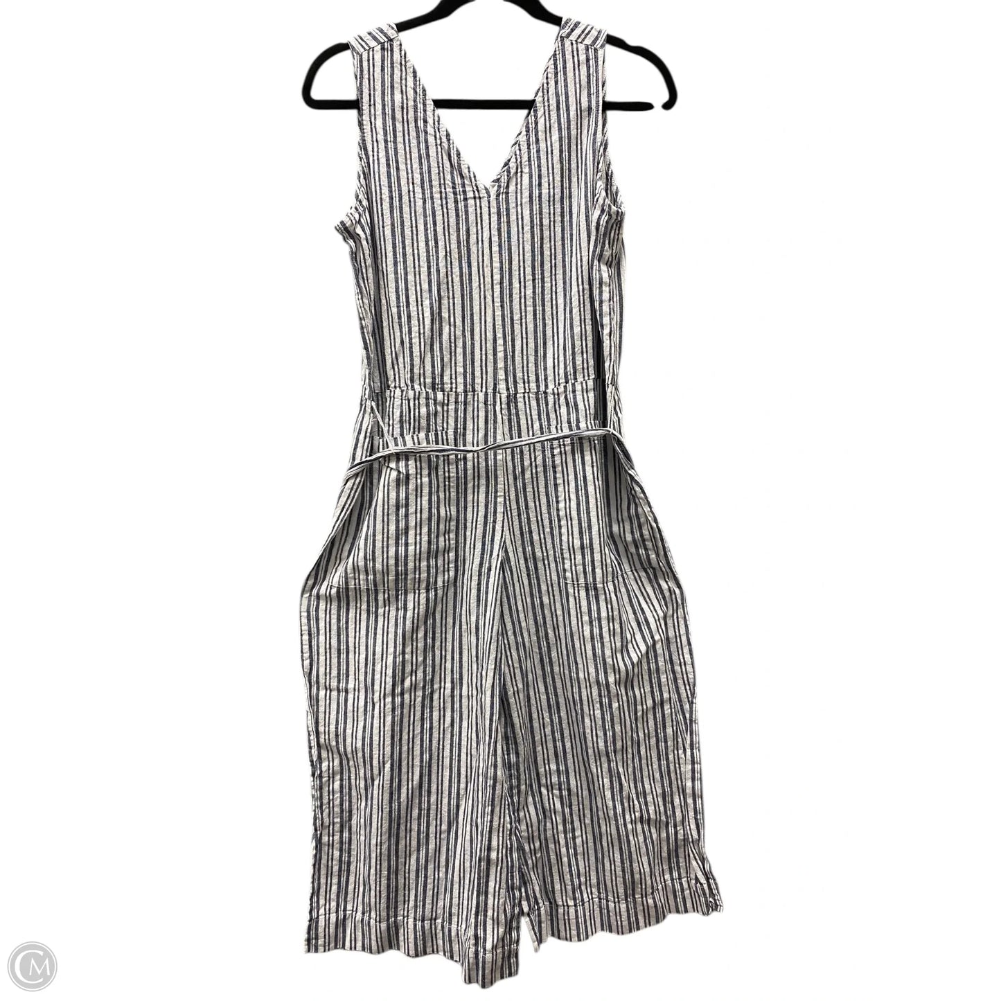 Overalls By Beachlunchlounge In Blue & White, Size: M