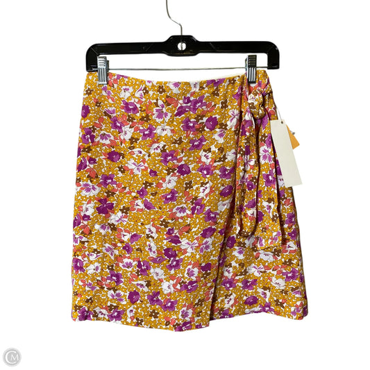 Skirt Midi By Ann Taylor In Floral Print, Size: 2p