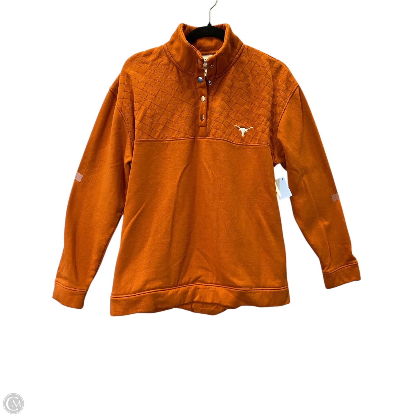 Sweatshirt Collar By Champion In Orange, Size: L