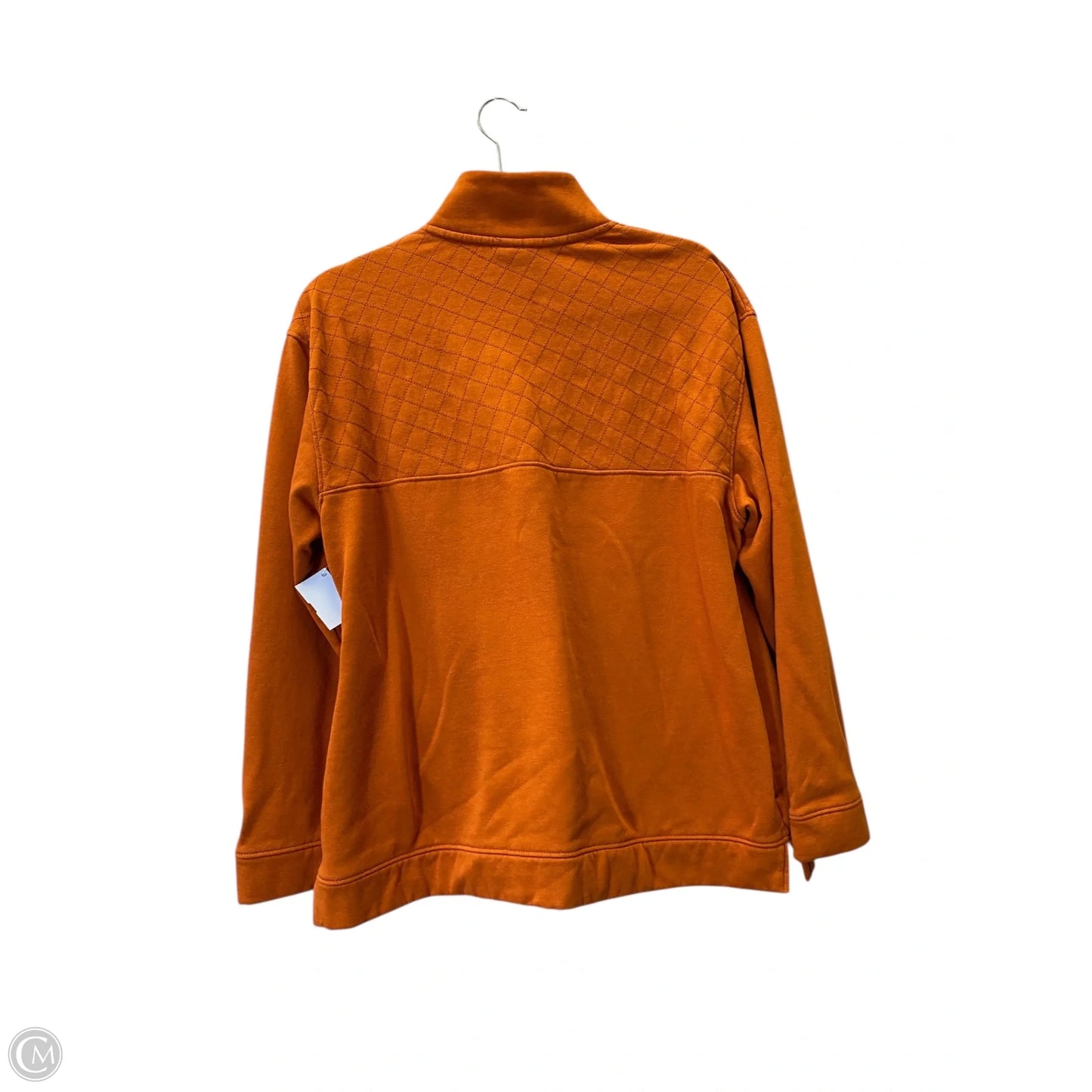 Sweatshirt Collar By Champion In Orange, Size: L