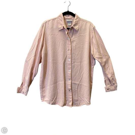 Top Long Sleeve By Soft Surroundings In Pink, Size: L