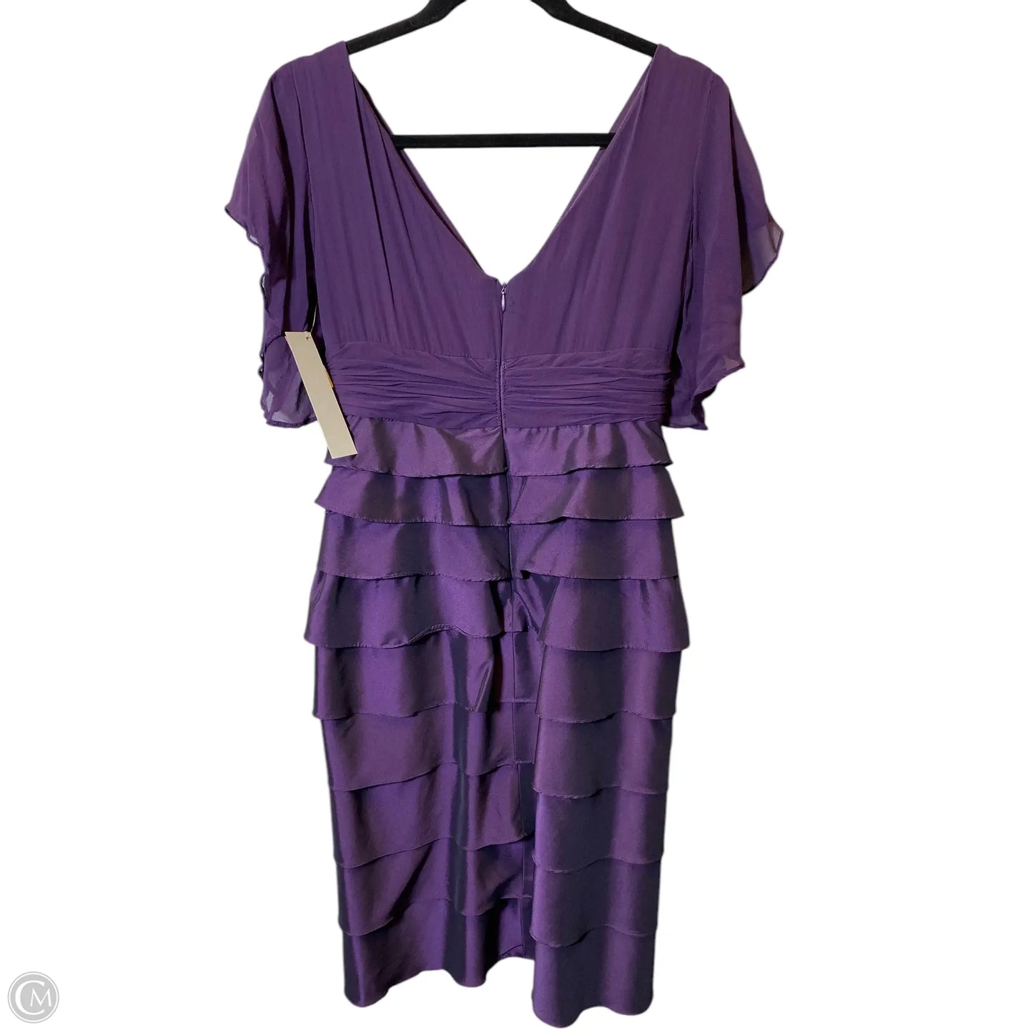 Dress Party Short By Adrianna Papell In Purple, Size: S