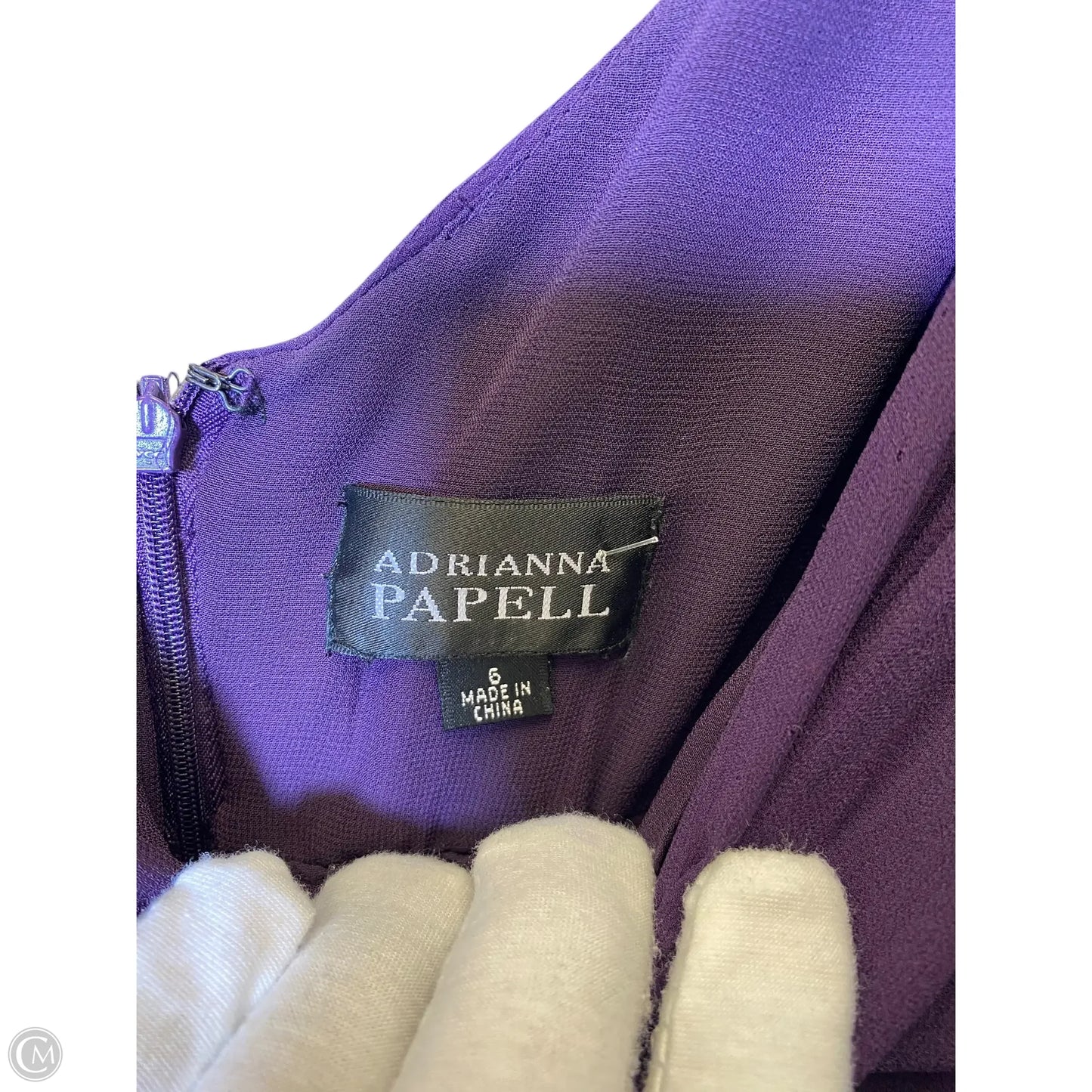 Dress Party Short By Adrianna Papell In Purple, Size: S