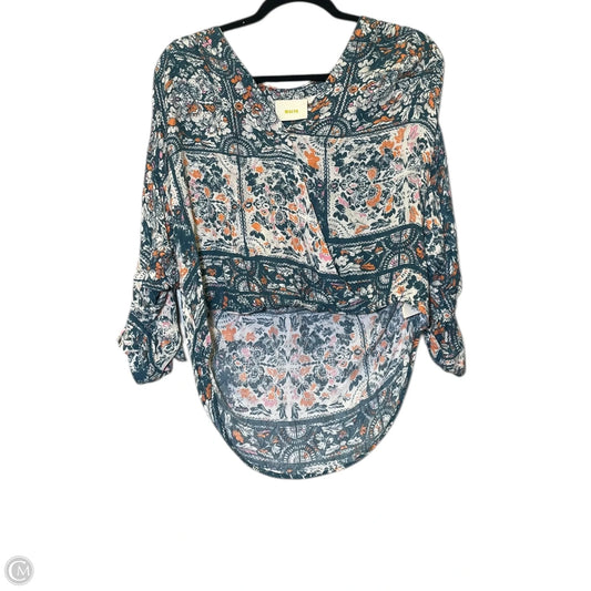 Blouse Short Sleeve By Maeve In Multi-colored, Size: Xs