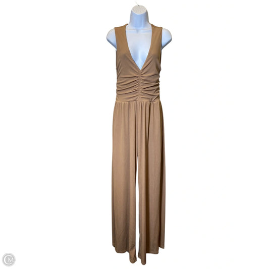 Jumpsuit By Cider In Tan, Size: L