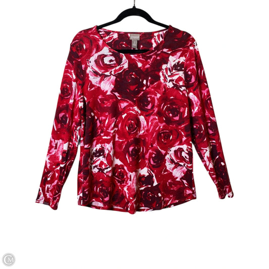 Top Long Sleeve By Chicos In Multi-colored, Size: L