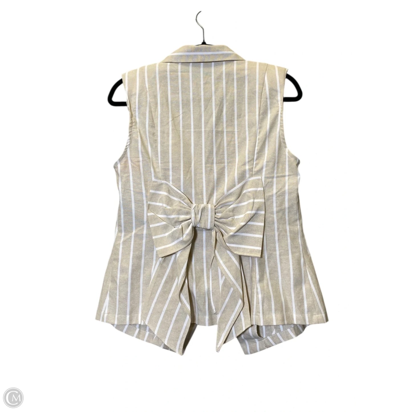 Vest Other By Milk & Honey In Tan & White, Size: L