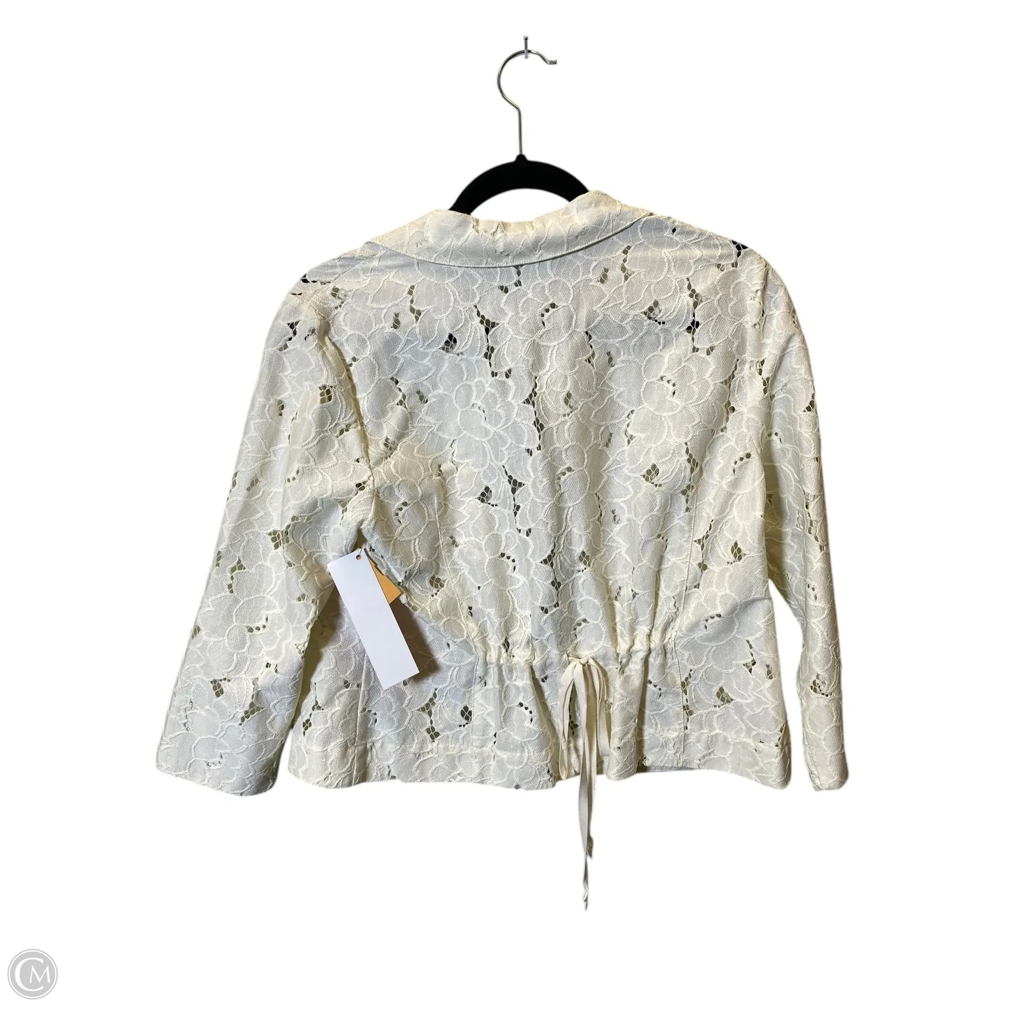 Top Long Sleeve By Cabi In Cream, Size: M